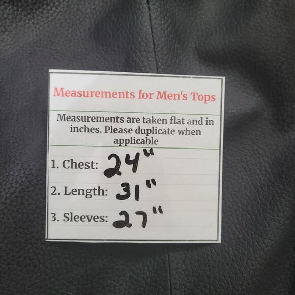 Vintage Remy Mens Black Leather Lined Long Sleeve Two Button Blazer Size 46 - Picture 6 of 6